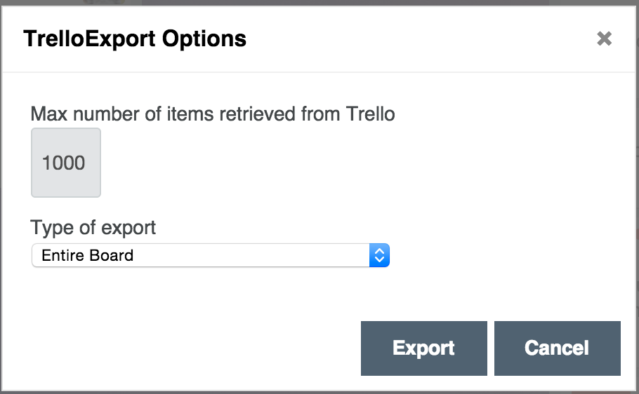 Options dialog